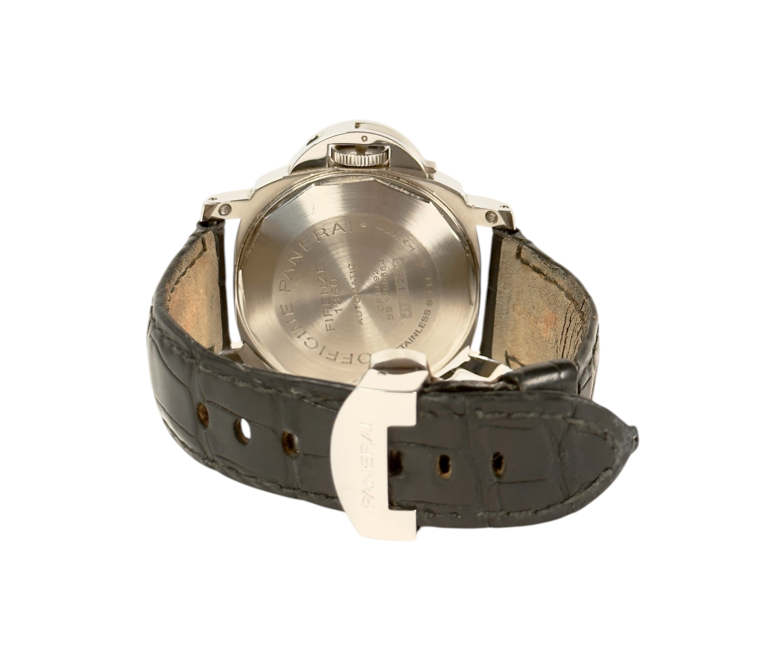 Panerai Luminor PAM00090 J-serie fra 2007 i stål. Stand 8/10. Kommer med bokse, manual og plastikbeskytter.