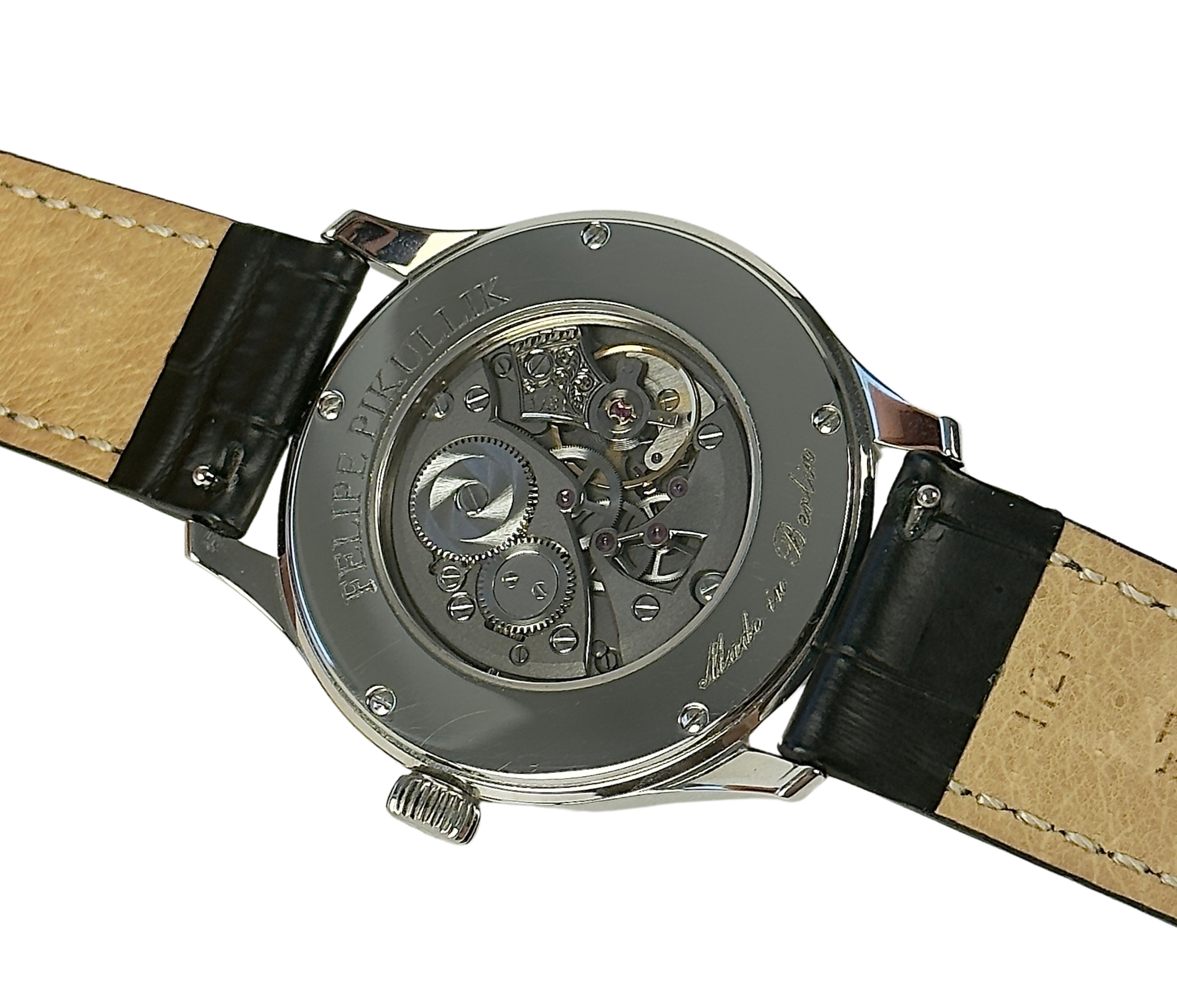 Felipe Pikullik UN2123 Piece Unique (2022) i stål. Diameter 38.5 mm, højde 8 mm. Stand: 9/10. Kommer med originalt certifikat og pouch (boks).