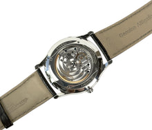 Jaeger LeCoultre Master Ultra Thin Moon ref. 176.8.64.S (2015) i stål med sort skive på læderrem. Uret fremstår i god stand. Kommer som komplet sæt: Bokse, certifikat, manual, org. købskvittering og stillepind. 