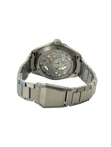 Oris Propilot X Skeleton 01 115 7759 7153 i titanium liggende bagsidevisning i ny stand fuldt sæt