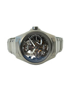 Oris Propilot X Skeleton 01 115 7759 7153 i titanium liggende frontvisning i ny stand fuldt sæt