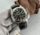 Panerai Luminor PAM00090 J-serie fra 2007 i stål. Stand 8/10. Kommer med bokse, manual og plastikbeskytter. 