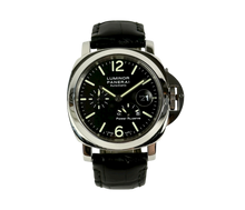 Panerai Luminor PAM00090 J-serie fra 2007 i stål. Stand 8/10. Kommer med bokse, manual og plastikbeskytter. 