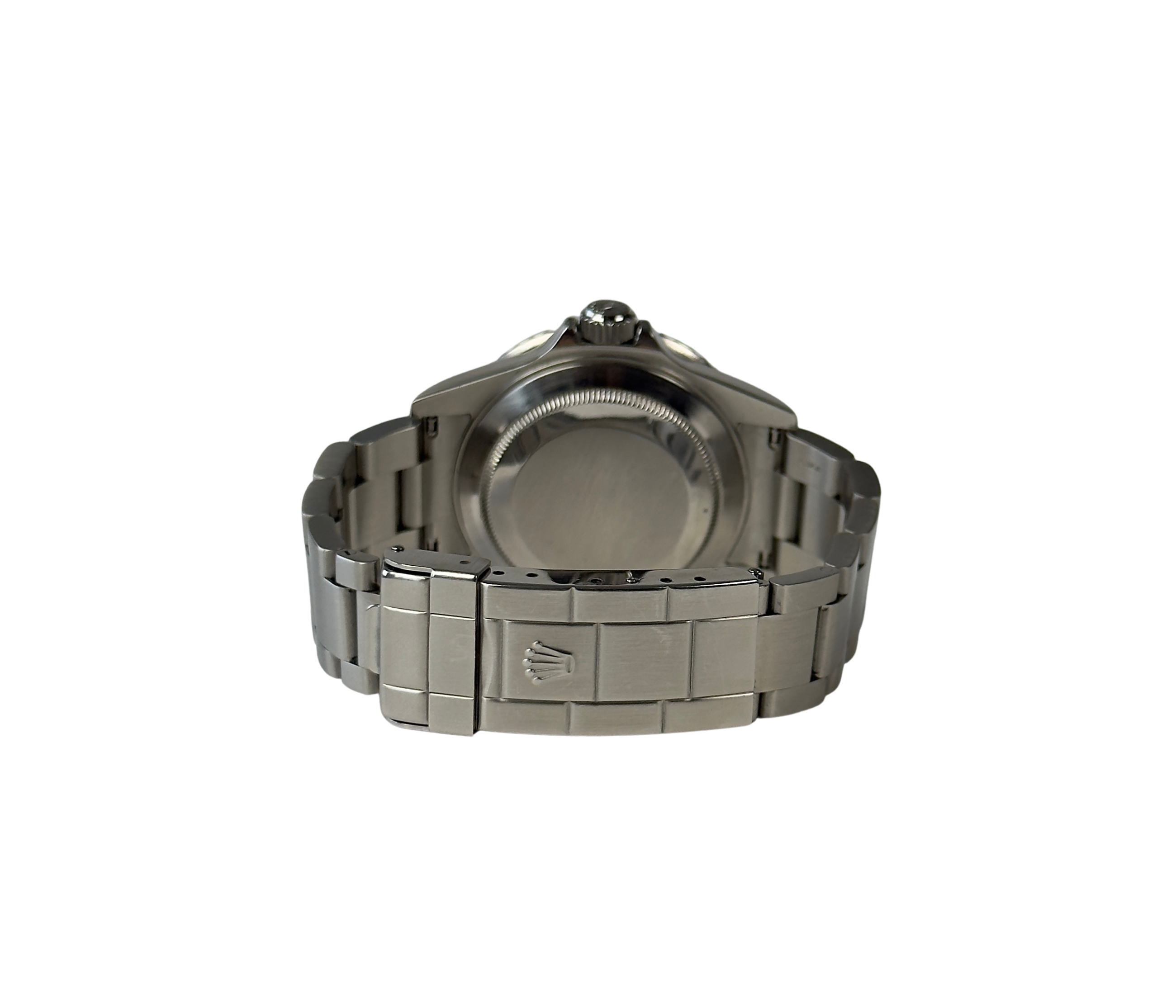 Rolex Submariner 16610LV "Kermit" MK1 Flat 4 F-serie (2004) i stål på Oysterlænke med flot grøn aluminiumskrans. Uret fremstår i god stand med mindre brugsspor, 8.5/10. Kommer med boks, yderboks, papirer og servicebevis. 
