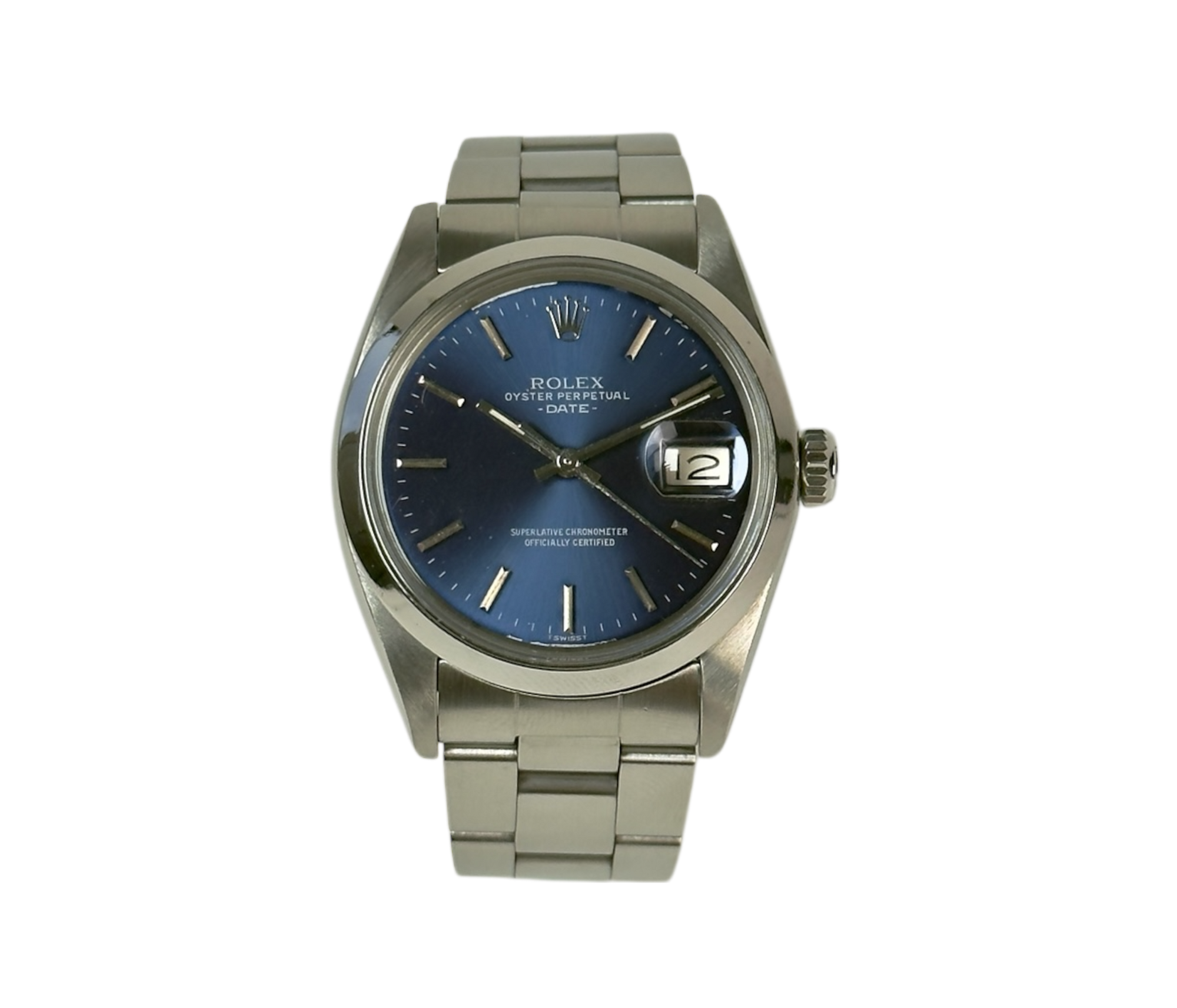 Rolex Date 1500 (1968). Kommer nyserviceret med nyt plexiglas og krone. Urets serienummer er 177XXXX og dateres til 1968. Kommer uden tilbehør.