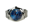 Rolex Datejust 126300 blue roman dial i rigtig god stand. Fuldt sæt.