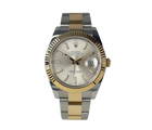 Rolex Datejust 126333 i guld og stål med sølvskive. I super god stand, komplet sæt.