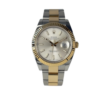Rolex Datejust 126333 i guld og stål med sølvskive. I super god stand, komplet sæt.