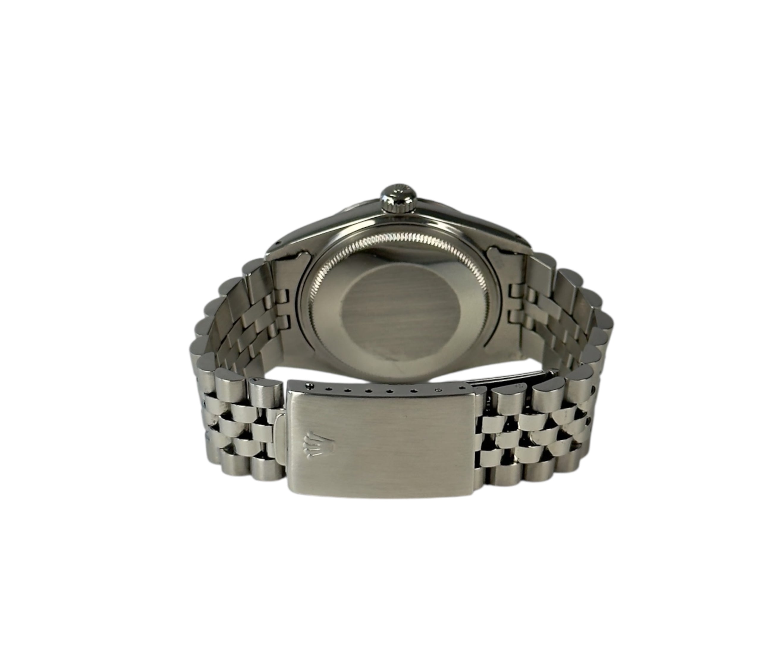 Rolex Datejust 16030 liggende bagsidevisning i nyrestaureret stand uden tilbehør