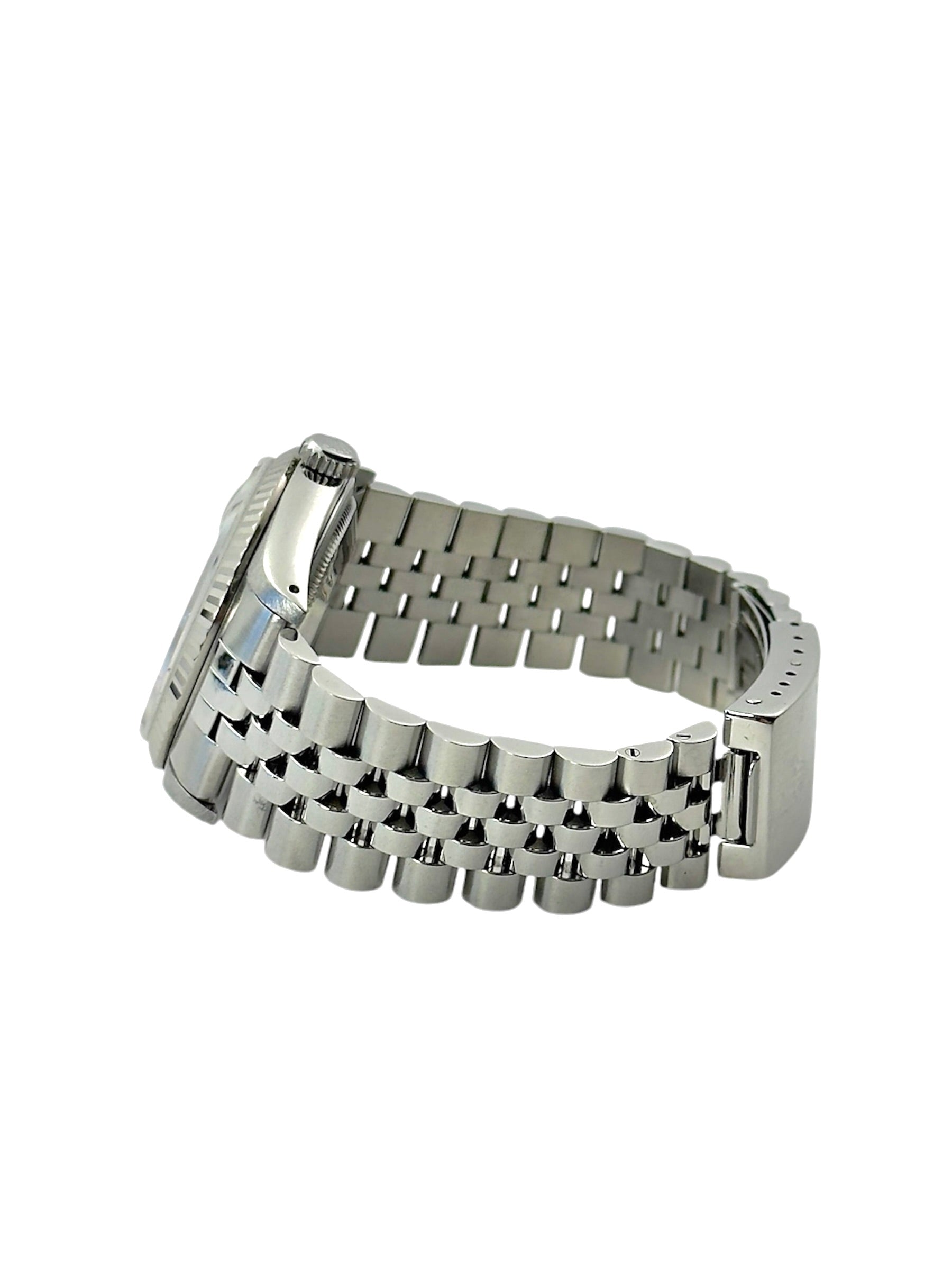 Rolex Datejust 16234 med diamantskive liggende kl 6 i rigtig god stand med boks og certifikat