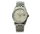 Rolex Datejust 16234 med diamantskive stående frontvisning i rigtig god stand med boks og certifikat