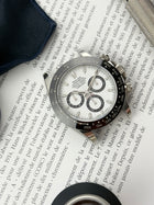 Rolex Daytona 116500LN med hvid skive i mint stand komplet sæt.