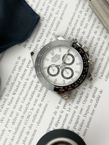 Rolex Daytona 116500LN med hvid skive i mint stand komplet sæt.