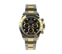 Rolex Daytona 116503 i guld/stål med diamantindeks. Fuldt sæt.