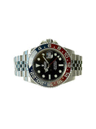 Rolex GMT-Master II 126710BLRO "Pepsi" liggende frontvisning komplet sæt i framragende stand