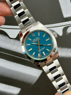 Rolex Milgauss 116400GV stående frontvisning i mint stand med sticker og komplet sæt