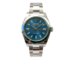 Rolex Milgauss 116400GV stående frontvisning i mint stand med sticker og komplet sæt