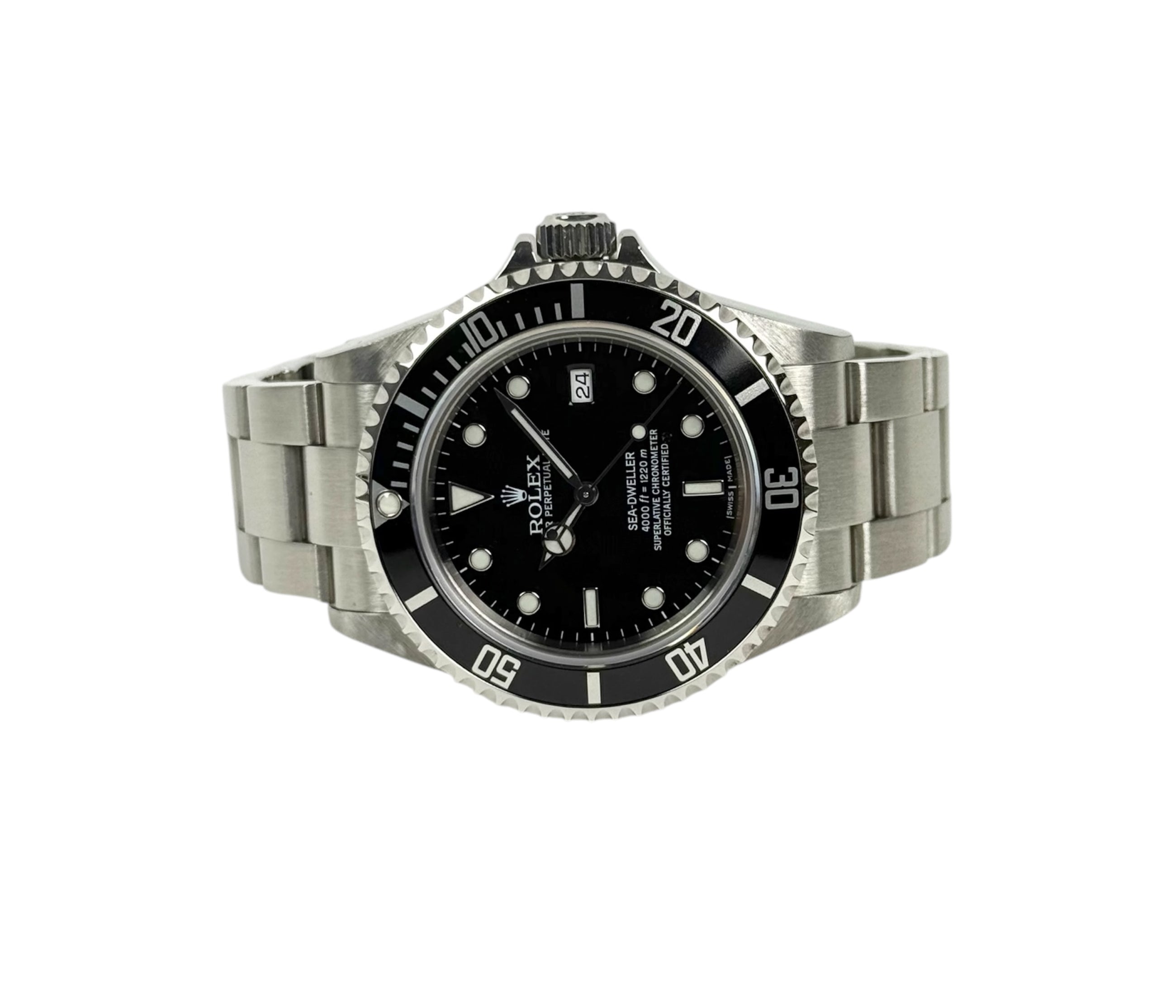 Rolex Sea-dweller 16600 (2009) i stål. Uret er nyserviceret og fremstår i super flot stand. Kommer som komplet sæt: Bokse, certifikat, booklets, manualer, tags mv.