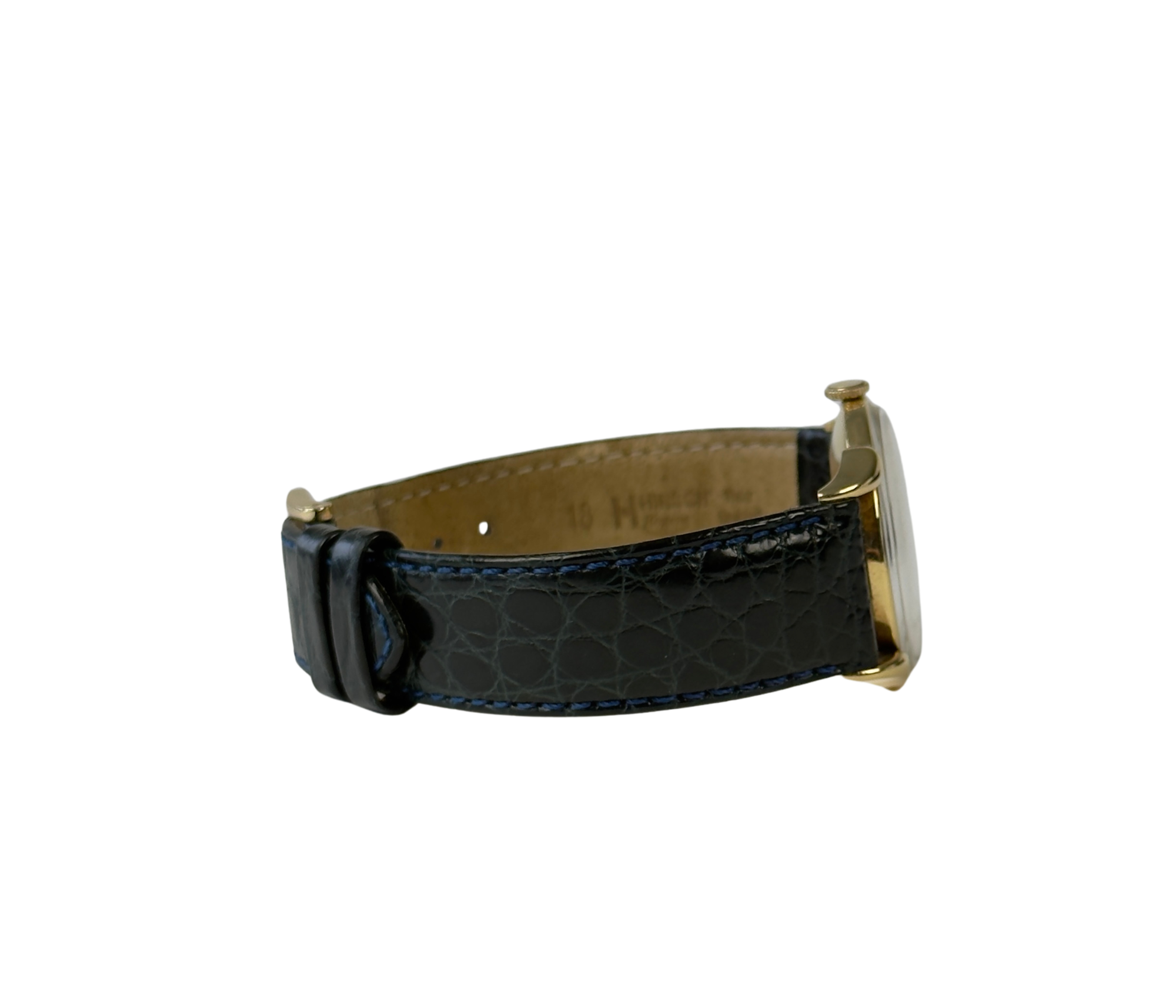 Vacheron Constantin Cornes de Vache (1940'erne) i 18kt. guld med teardrop-horn. Ure fremstår i flot stand, 8/10. Det er drevet af caliber P438 manuelt værk med Breguet-spiral. Værket har en meget fornuftig amplitude på ca. 240 grader.
Kommer uden tilbehør. 